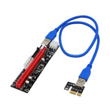 Max USB 3.0 Express 1x to 16x PCI-E GPU Extender Riser Card Adapter Cable 6 Pin