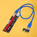 Max USB 3.0 Express 1x to 16x PCI-E GPU Extender Riser Card Adapter Cable 6 Pin