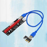 Max USB 3.0 Express 1x to 16x PCI-E GPU Extender Riser Card Adapter Cable 6 Pin