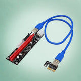 Max USB 3.0 Express 1x to 16x PCI-E GPU Extender Riser Card Adapter Cable 6 Pin