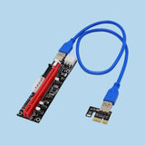 Max USB 3.0 Express 1x to 16x PCI-E GPU Extender Riser Card Adapter Cable 6 Pin