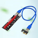 Max USB 3.0 Express 1x to 16x PCI-E GPU Extender Riser Card Adapter Cable 6 Pin