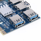 Max PCI E to USB 3.0 HUB PCI Express Expansion Card Adapter 4 Ports 5Gbps Speed