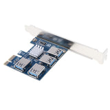 Max PCI E to USB 3.0 HUB PCI Express Expansion Card Adapter 4 Ports 5Gbps Speed