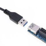 Max PCI-E Graphics Extension for GPU Mining Powered Riser Adapter Card,USB 3.0