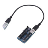 Max PCI-E X1 to X4 Powered Riser Graphics Extension Adapter Card USB 3.0 Cable