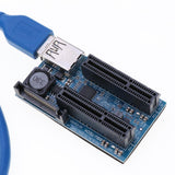 Max PCI-E X1 to Dual 4X Extension Cable 0.6M for Limited Space Install (UEX105)