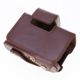 Max PU Leather Camera Case Protective Cover for Canon G1 X Mark III (Coffee)