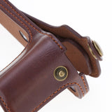 Max PU Leather Camera Case Protective Cover for Canon G1 X Mark III (Coffee)