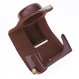 Max PU Leather Camera Case Protective Cover for Canon G1 X Mark III (Coffee)