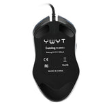 Max 7 Buttons Wired Gaming Mouse With Wolf Patten Colorful Breathing Lights