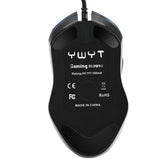 Max 7 Buttons Wired Gaming Mouse With Wolf Patten Colorful Breathing Lights