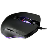 Max 7 Buttons Wired Gaming Mouse With Wolf Patten Colorful Breathing Lights
