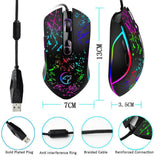 Max G819 Mechanical Wired Game Mouse RGB Lighting Optoelectronic Mouse