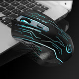 Max G820 Wired Game Mouse 7 Colors Lighting Optoelectronic Mouse