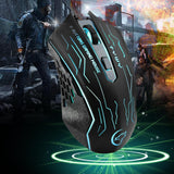 Max G820 Wired Game Mouse 7 Colors Lighting Optoelectronic Mouse