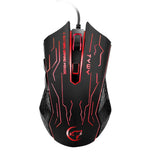 Max G820 Wired Game Mouse 7 Colors Lighting Optoelectronic Mouse