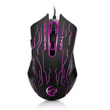 Max G820 Wired Game Mouse 7 Colors Lighting Optoelectronic Mouse