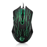 Max G820 Wired Game Mouse 7 Colors Lighting Optoelectronic Mouse