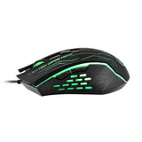 Max G820 Wired Game Mouse 7 Colors Lighting Optoelectronic Mouse