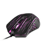 Max G820 Wired Game Mouse 7 Colors Lighting Optoelectronic Mouse