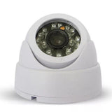 Max 1200TVL Dome Security Camera, Day Night Vision 24 Ir LEDs for Indoor, White