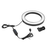 Max 8 INCH Dimmable LED Selfie Ring Light 3500-5500k With USB Plug