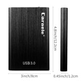 Maxbell 2.5inch Ultra Thin USB3.0 Portable External Hard Drive Storage-Black 2T