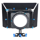 Max DSLR Rig Matte Box 15mm Rail Rod Supporter M4 with 3 Aluminium Flags
