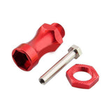 Max 4Pcs 12mm Wheel Hex Hub 25mm Extension Adapter for HSP RC Car Upgrade red