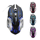 Max ABS Plastic Wired Gaming Mouse LED Optical USB Computer Mouse (Black)