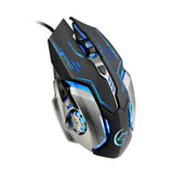 Max ABS Plastic Wired Gaming Mouse LED Optical USB Computer Mouse (Black)