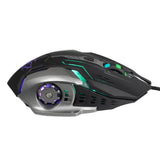 Max ABS Plastic Wired Gaming Mouse LED Optical USB Computer Mouse (Black)