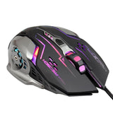 Max ABS Plastic Wired Gaming Mouse LED Optical USB Computer Mouse (Black)