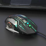 Max ABS Plastic Wired Gaming Mouse LED Optical USB Computer Mouse (Black)