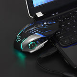 Max ABS Plastic Wired Gaming Mouse LED Optical USB Computer Mouse (Black)