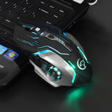 Max ABS Plastic Wired Gaming Mouse LED Optical USB Computer Mouse (Black)