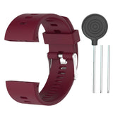 Max Soft Wristband Smart Watch Replacement Strap Watch For Polar V800 Wine Red