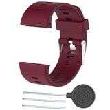 Max Soft Wristband Smart Watch Replacement Strap Watch For Polar V800 Wine Red