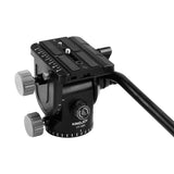 Max 3-Way Fluid Drag Video Ball Head Quick Release Plate for Tripod Camera