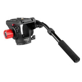 Max 3-Way 360 degree Panoramic Tripod Fluid Drag Pan Head W/ Quick Release Plate