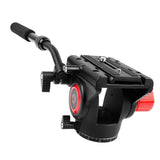 Max 3-Way 360 degree Panoramic Tripod Fluid Drag Pan Head W/ Quick Release Plate