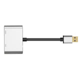 Max 2-in-1 USB 3.0 to VGA HDMI HD 1080P Converter Adapter Cable Silver