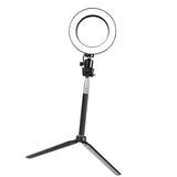 Max 7inch Dimmable LED Ring Light Camera Fill Light with Tripod and Selfie Stick