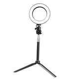 Max 7inch Dimmable LED Ring Light Camera Fill Light with Tripod and Selfie Stick
