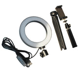 Max 6inch Dimmable Desktop LED Ring Light Video Fill Light Stand Lamp