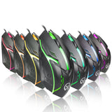 Max 2400DPI LED Optical USB Wired Gaming Mouse 3 Buttons Gamer Computer Mice