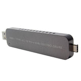 Max 2in1 SSD Hard Disk Drive Case M.2 to USB3.1 Type-A/C NVMe PCIE HDD Enclosure