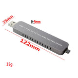 Max 2in1 SSD Hard Disk Drive Case M.2 to USB3.1 Type-A/C NVMe PCIE HDD Enclosure
