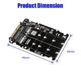 Max M.2 NVME SSD Key M/B SSD to U.2 SFF-8639 Adapter Converter Riser Card